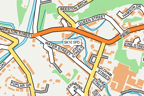 SK10 5PD map - OS OpenMap – Local (Ordnance Survey)