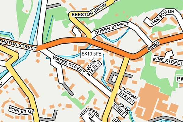 SK10 5PE map - OS OpenMap – Local (Ordnance Survey)