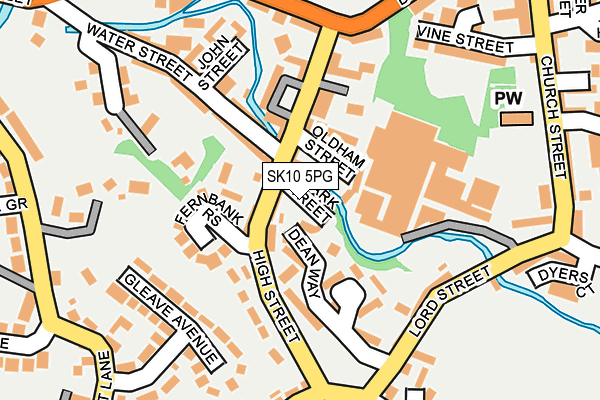 SK10 5PG map - OS OpenMap – Local (Ordnance Survey)