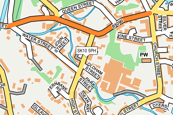 SK10 5PH map - OS OpenMap – Local (Ordnance Survey)