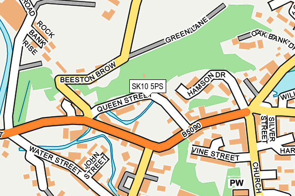 SK10 5PS map - OS OpenMap – Local (Ordnance Survey)