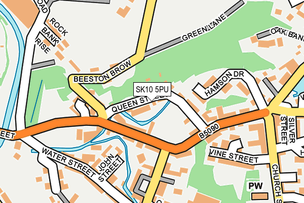 SK10 5PU map - OS OpenMap – Local (Ordnance Survey)
