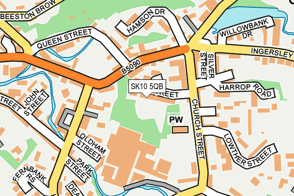 SK10 5QB map - OS OpenMap – Local (Ordnance Survey)
