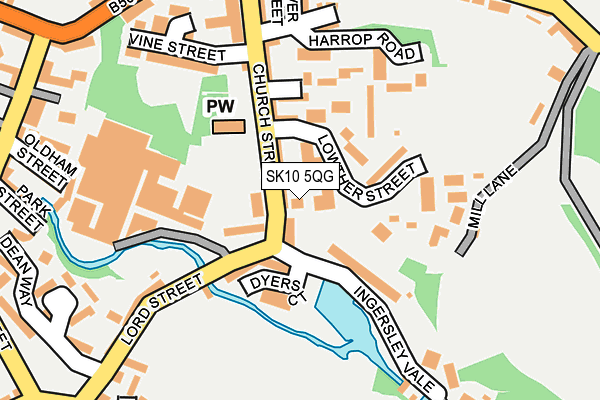 SK10 5QG map - OS OpenMap – Local (Ordnance Survey)