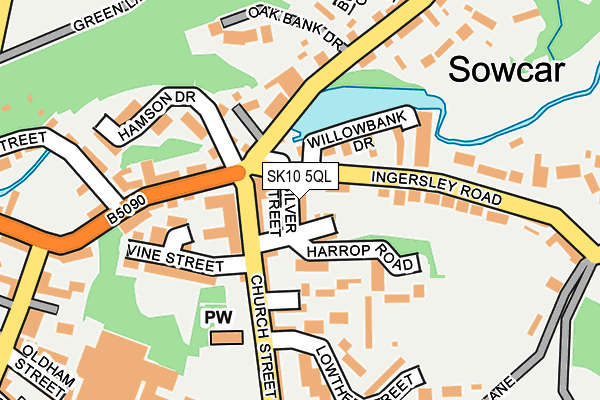 SK10 5QL map - OS OpenMap – Local (Ordnance Survey)