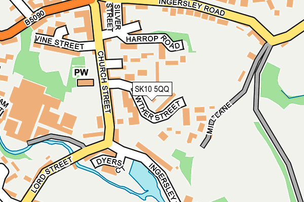 SK10 5QQ map - OS OpenMap – Local (Ordnance Survey)