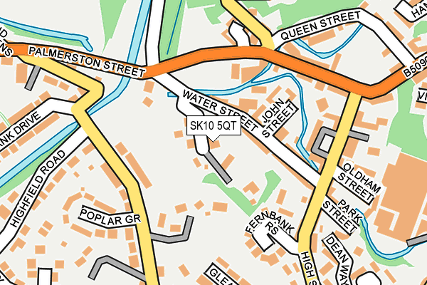 SK10 5QT map - OS OpenMap – Local (Ordnance Survey)