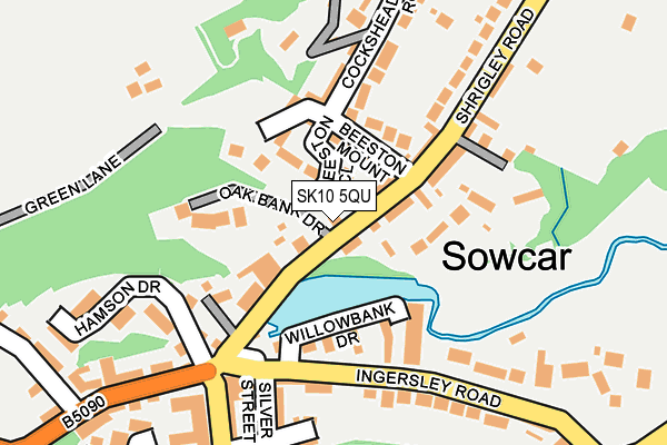 SK10 5QU map - OS OpenMap – Local (Ordnance Survey)