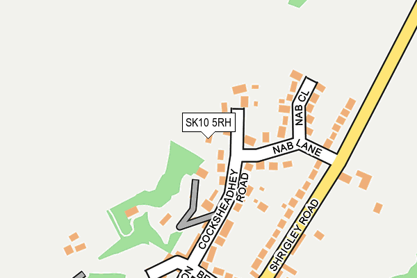 SK10 5RH map - OS OpenMap – Local (Ordnance Survey)