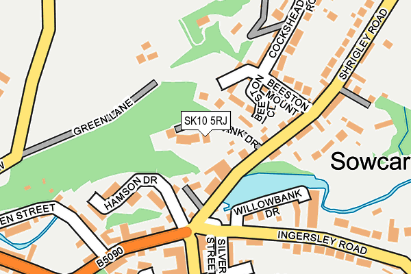 SK10 5RJ map - OS OpenMap – Local (Ordnance Survey)