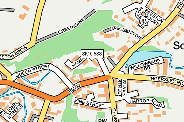 SK10 5SS map - OS OpenMap – Local (Ordnance Survey)