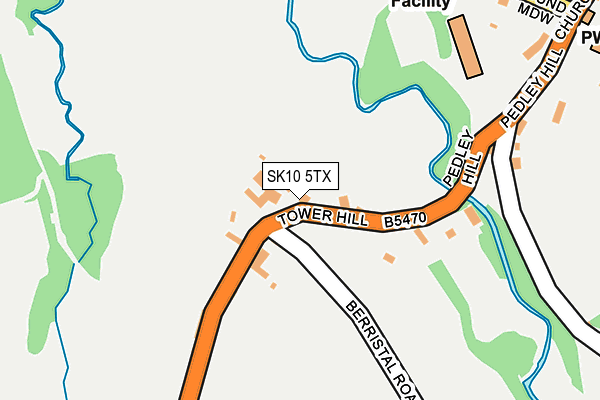 SK10 5TX map - OS OpenMap – Local (Ordnance Survey)