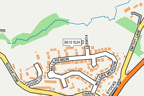 SK10 5UH map - OS OpenMap – Local (Ordnance Survey)
