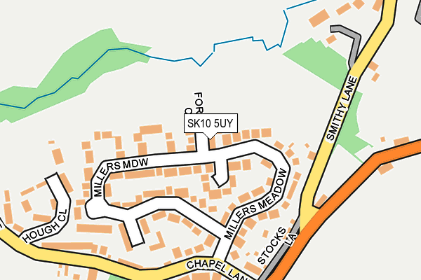 SK10 5UY map - OS OpenMap – Local (Ordnance Survey)
