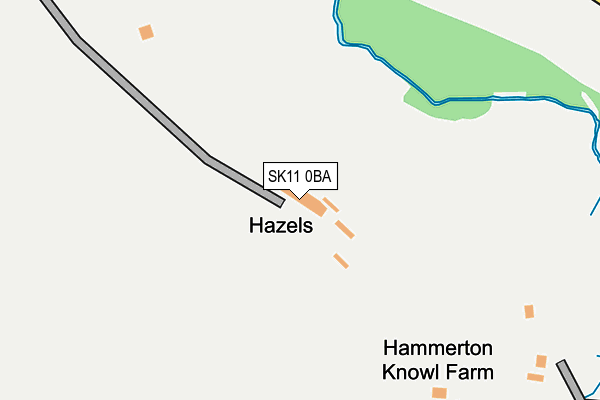 SK11 0BA map - OS OpenMap – Local (Ordnance Survey)