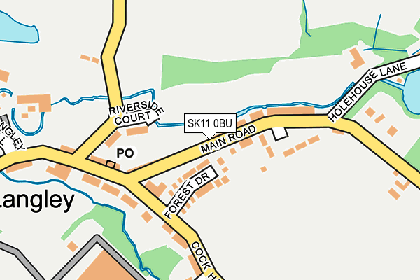 SK11 0BU map - OS OpenMap – Local (Ordnance Survey)