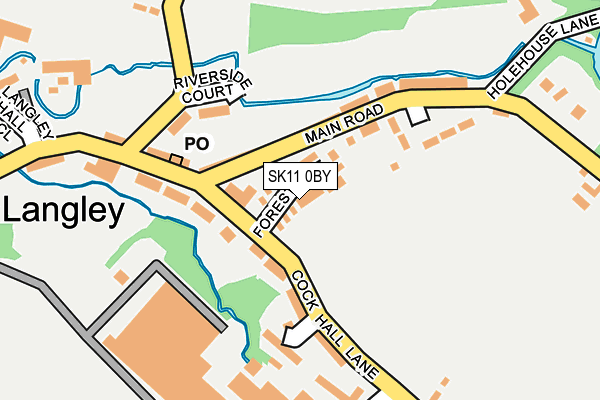SK11 0BY map - OS OpenMap – Local (Ordnance Survey)