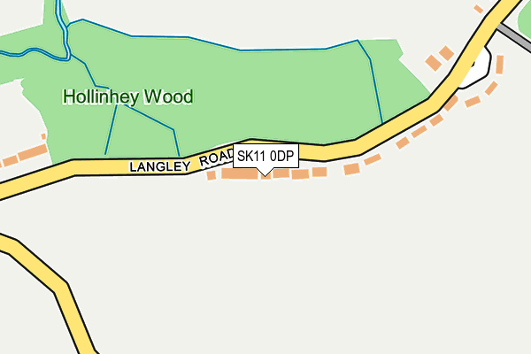 SK11 0DP map - OS OpenMap – Local (Ordnance Survey)