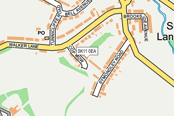 SK11 0EA map - OS OpenMap – Local (Ordnance Survey)