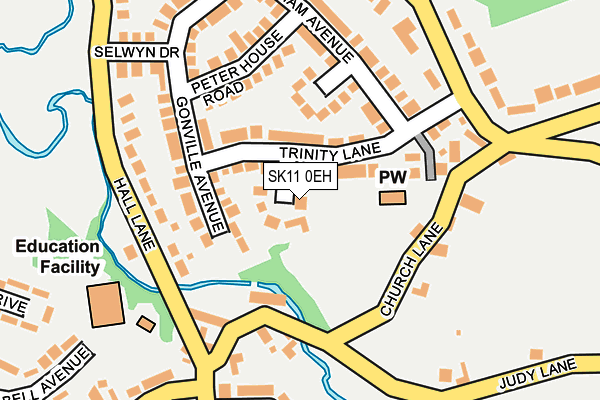 SK11 0EH map - OS OpenMap – Local (Ordnance Survey)