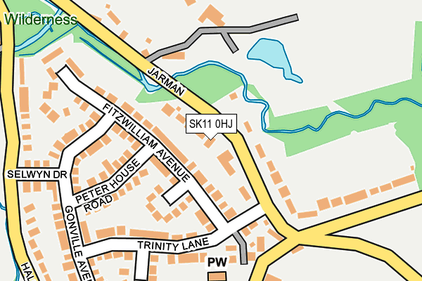 SK11 0HJ map - OS OpenMap – Local (Ordnance Survey)