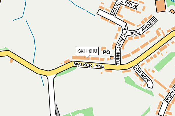 SK11 0HU map - OS OpenMap – Local (Ordnance Survey)