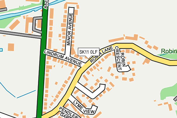 SK11 0LF map - OS OpenMap – Local (Ordnance Survey)