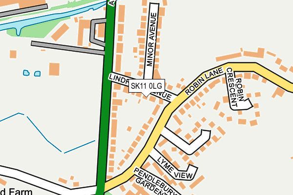 SK11 0LG map - OS OpenMap – Local (Ordnance Survey)