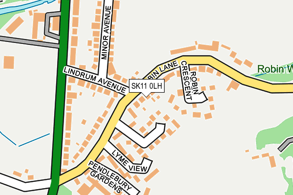 SK11 0LH map - OS OpenMap – Local (Ordnance Survey)
