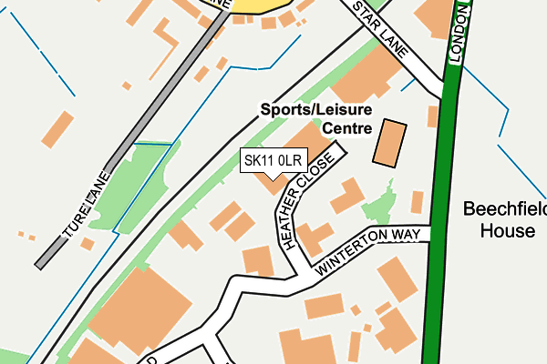 SK11 0LR map - OS OpenMap – Local (Ordnance Survey)