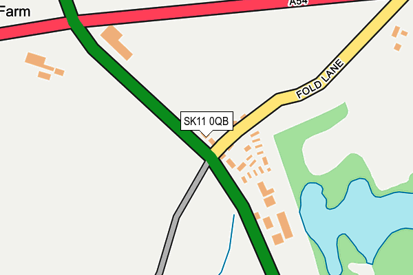 SK11 0QB map - OS OpenMap – Local (Ordnance Survey)