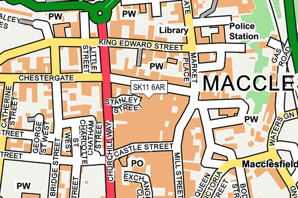 SK11 6AR map - OS OpenMap – Local (Ordnance Survey)