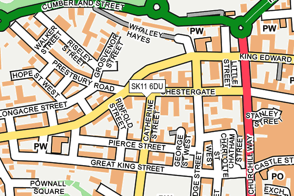 SK11 6DU map - OS OpenMap – Local (Ordnance Survey)