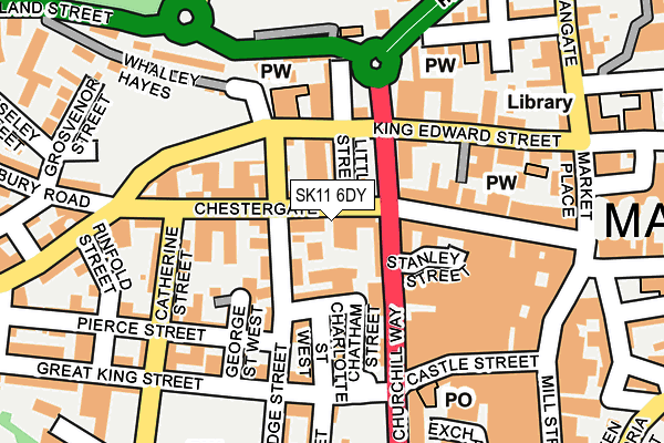 SK11 6DY map - OS OpenMap – Local (Ordnance Survey)