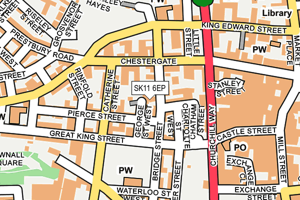 SK11 6EP map - OS OpenMap – Local (Ordnance Survey)