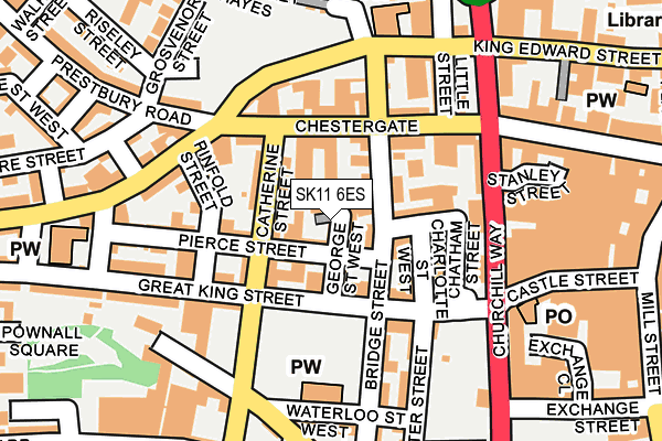 SK11 6ES map - OS OpenMap – Local (Ordnance Survey)