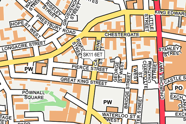 SK11 6ET map - OS OpenMap – Local (Ordnance Survey)