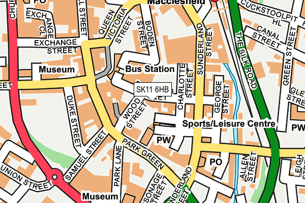 SK11 6HB map - OS OpenMap – Local (Ordnance Survey)