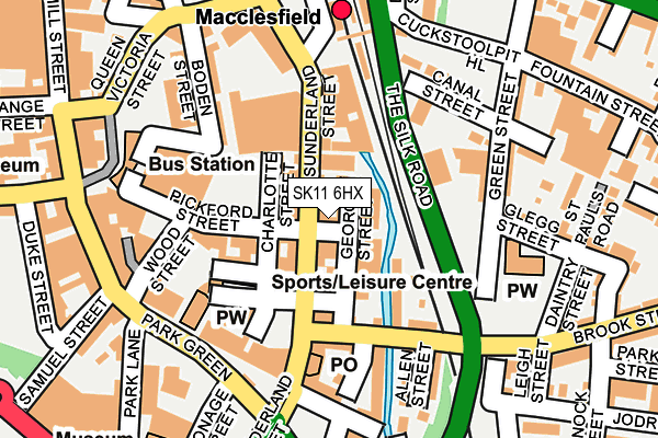 SK11 6HX map - OS OpenMap – Local (Ordnance Survey)