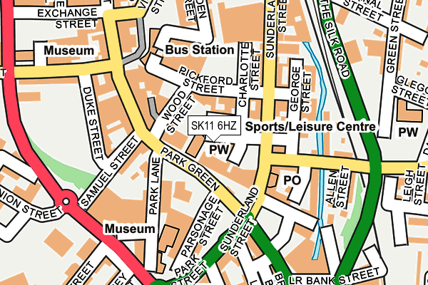 SK11 6HZ map - OS OpenMap – Local (Ordnance Survey)
