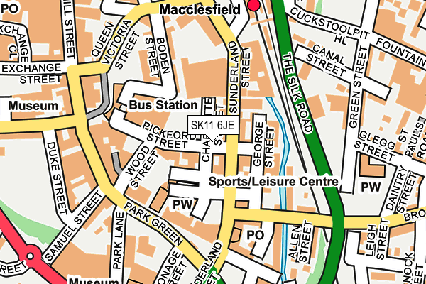 SK11 6JE map - OS OpenMap – Local (Ordnance Survey)