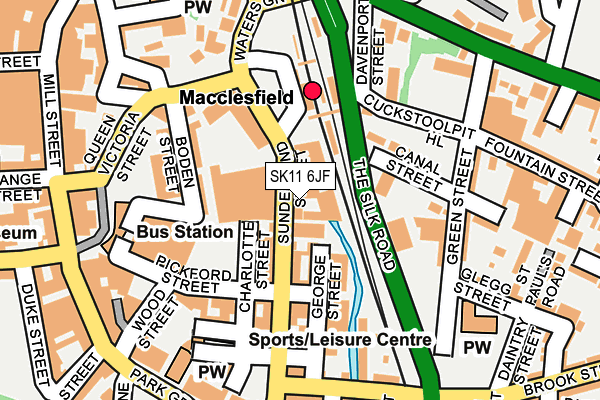 SK11 6JF map - OS OpenMap – Local (Ordnance Survey)