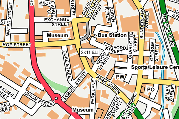 SK11 6JJ map - OS OpenMap – Local (Ordnance Survey)