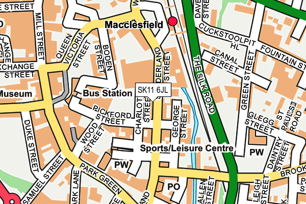 SK11 6JL map - OS OpenMap – Local (Ordnance Survey)