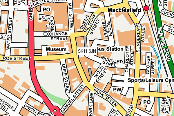 SK11 6JN map - OS OpenMap – Local (Ordnance Survey)