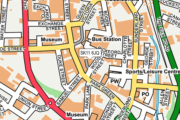 SK11 6JQ map - OS OpenMap – Local (Ordnance Survey)