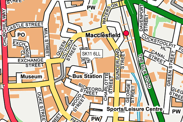 SK11 6LL map - OS OpenMap – Local (Ordnance Survey)