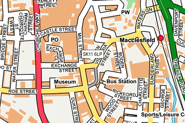 SK11 6LP map - OS OpenMap – Local (Ordnance Survey)