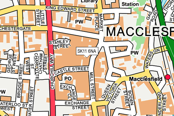 SK11 6NA map - OS OpenMap – Local (Ordnance Survey)