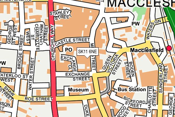 SK11 6NE map - OS OpenMap – Local (Ordnance Survey)